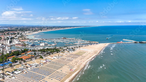 Fototapeta Naklejka Na Ścianę i Meble -  Rimini is a city and provincial capital in northern Italy. It is an internationally renowned summer resort, with a coastline stretching 15 km along the northern Adriatic coast