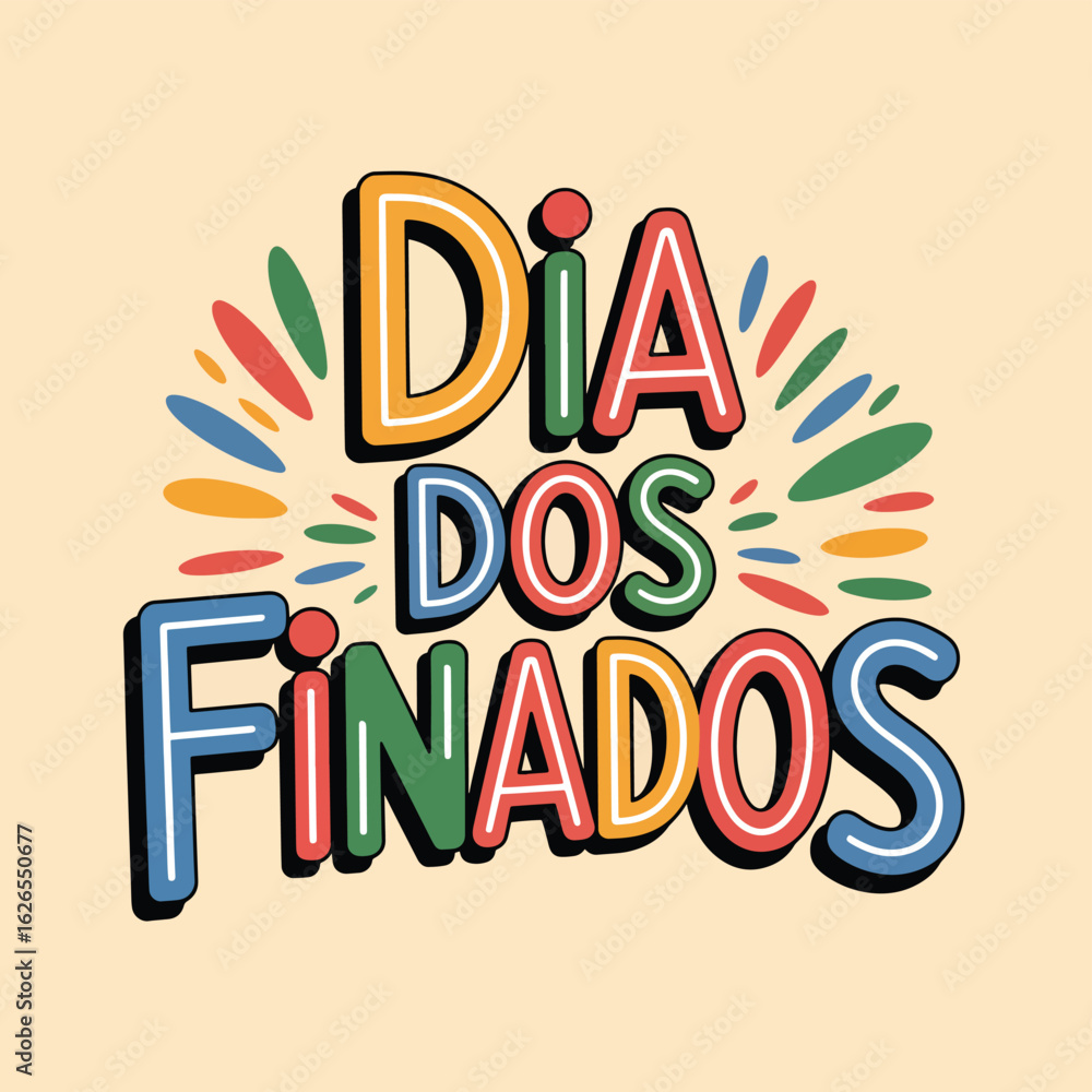 Obraz premium Flat Dia dos Finados vector illustration