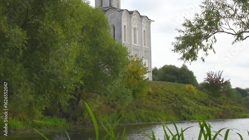 Church of the Intercession on the Nerl, Vladimir region, Bogolyubovo, Church of the Intercession on the Nerl. High quality 4k footage.
