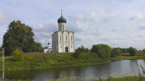 Church of the Intercession on the Nerl, Vladimir region, Bogolyubovo, Church of the Intercession on the Nerl. High quality 4k footage.
