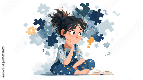 Cartoon vector of a cheerful boy acting out daily life routines in a playful vector format, suitable for child-related content, posters, or school materials.