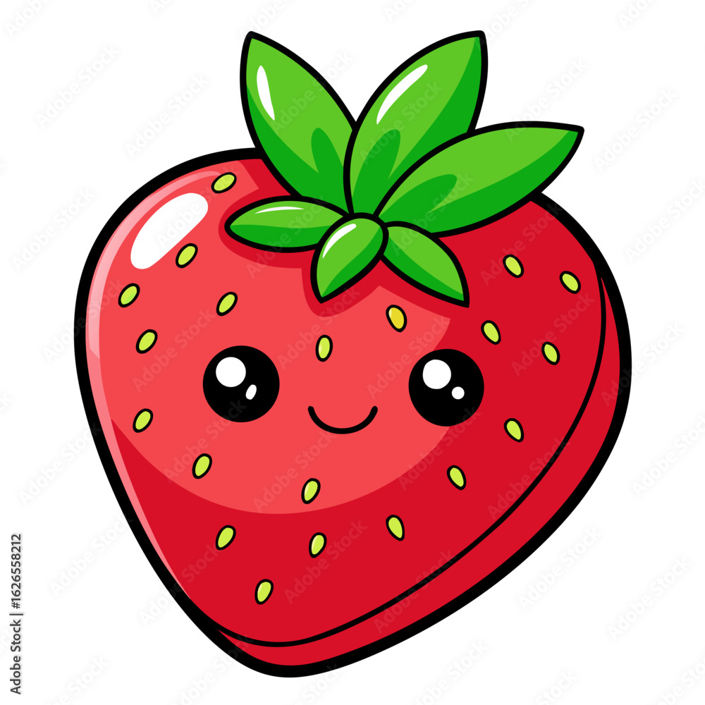Obraz premium strawberry vector illustration