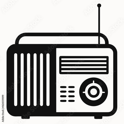 radio icon vector illustration