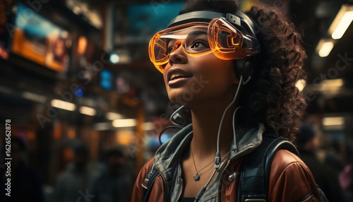 A user experiencing augmented reality in retail shopping