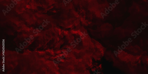 Red color powder explosion isolated on black background. Colorful dust explode. Paint Holi, dust particles splash. Network concept with spray. Futuristic technology element. 3D rendering.	