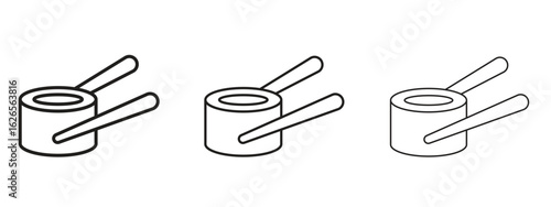 Sushi icon linear style sign for mobile concept and web design.