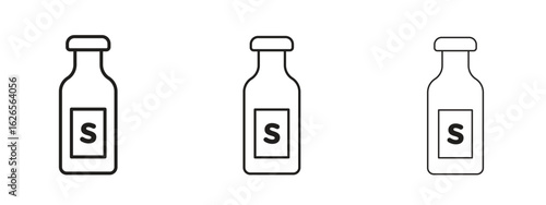 Solvent icon linear style sign for mobile concept and web design.