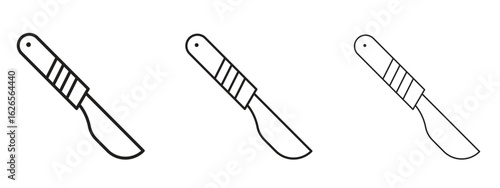 Scalpel icon linear style sign for mobile concept and web design.