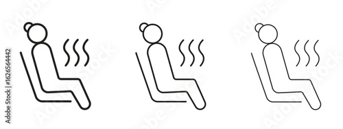 Sauna icon linear style sign for mobile concept and web design.