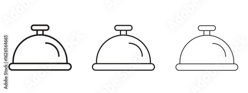 Restaurant Tray icon linear style sign for mobile concept and web design.