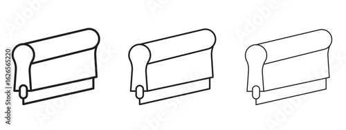Print screen icon linear style sign for mobile concept and web design.