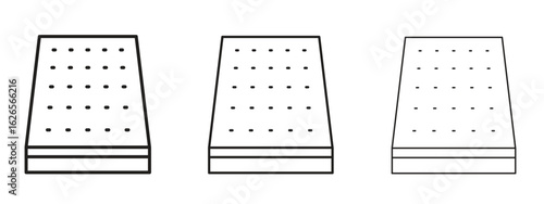 Mattress icon linear style sign for mobile concept and web design.