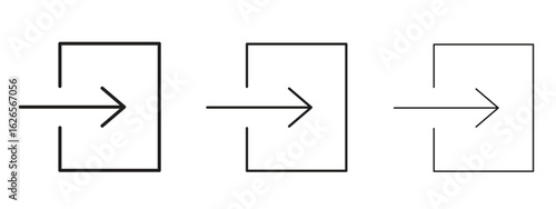 Inside icon linear style sign for mobile concept and web design.