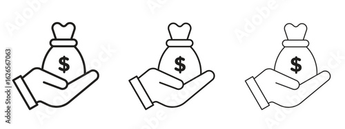 Inheritance law icon linear style sign for mobile concept and web design.