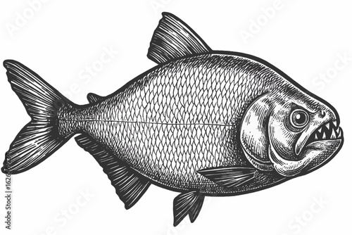 fish on a white background