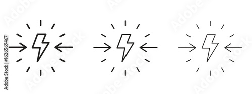 Conflict icon linear style sign for mobile concept and web design.
