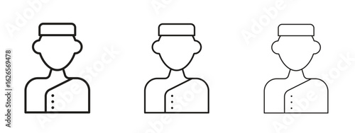Concierge icon linear style sign for mobile concept and web design.