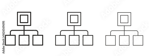 classification icon linear style sign for mobile concept and web design.