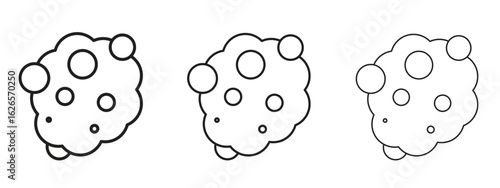 Cancer icon linear style sign for mobile concept and web design.