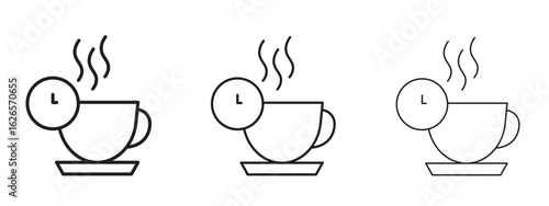 Break icon linear style sign for mobile concept and web design.