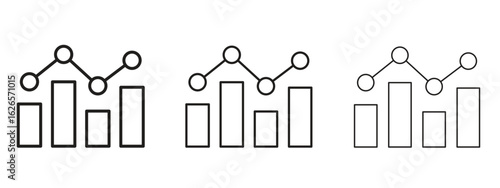 Benchmarking icon linear style sign for mobile concept and web design.