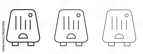 Air purifier icon linear style sign for mobile concept and web design.