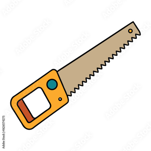 A handsaw is a manual cutting tool with a sharp, toothed blade, ideal for slicing through wood or plastic with precision. Perfect for DIY, carpentry, and home repairs.
