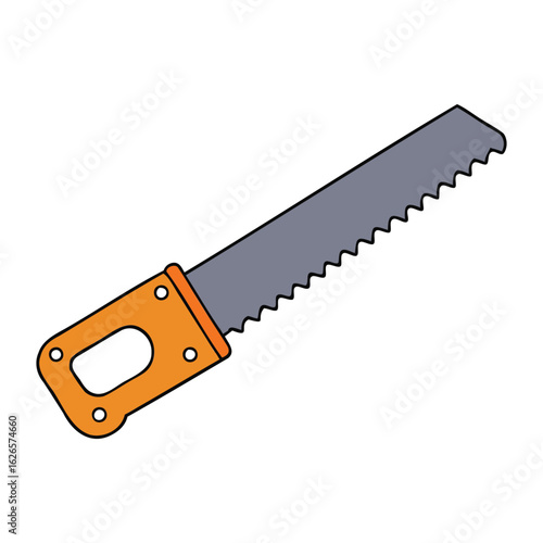 A handsaw is a manual cutting tool with a sharp, toothed blade, ideal for slicing through wood or plastic with precision. Perfect for DIY, carpentry, and home repairs.
