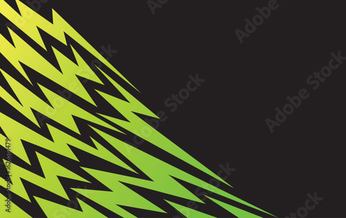 Dynamic Green and Yellow Gradient Lightning Pattern on Black Background,Vibrant Green Lightning Pattern | Dynamic Abstract Energy Background,,Neon Green & Yellow Gradient Zigzag 