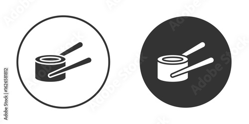 Sushi icon logo design illustration template. Solid Style