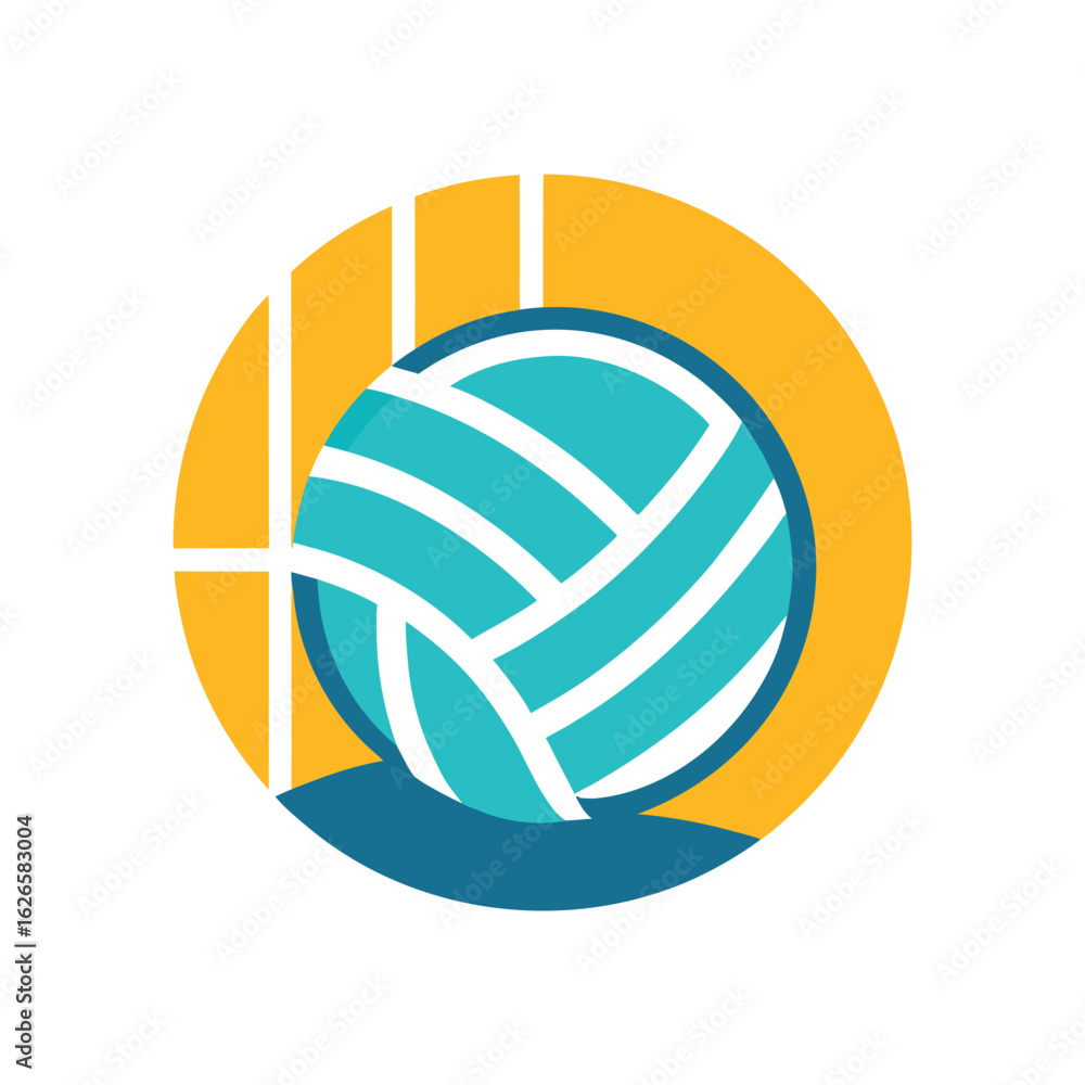 Fototapeta premium Volleyball net icon