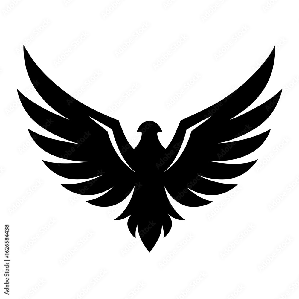 Obraz premium Wings bird icon line airt vactor outline Illustrations on white background