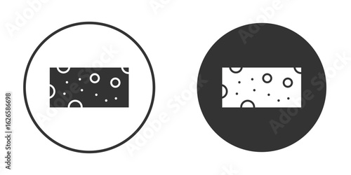 Halva icon logo design illustration template. Solid Style