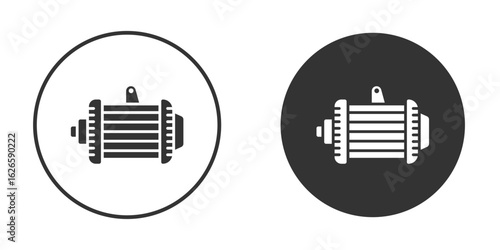 Car alternator icon logo design illustration template. Solid Style