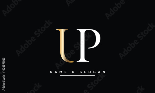 UP, PU, U, P  Abstract Letters Logo Monogram