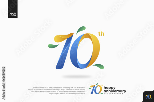 Number 10 logo icon design, 10th birthday logo number, anniversary 10