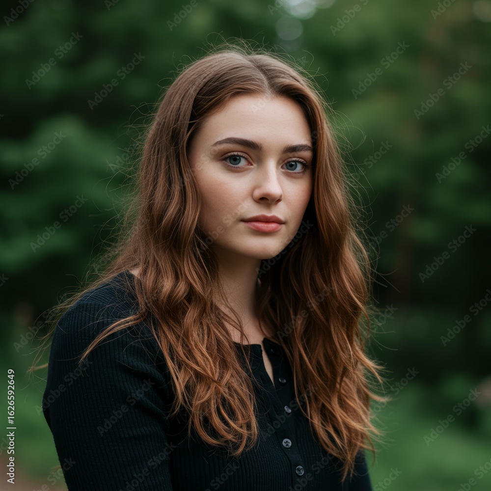 Radiant gaze of a Woman: A captivating portrait of a woman with warm, inviting eyes and a gentle smile, emanating inner peace and serenity amidst a natural backdrop. Radiant gaze of a Woman: A captivating portrait of a woman with warm, inviting eyes and a gentle smile, emanating inner peace and serenity amidst a natural backdrop.