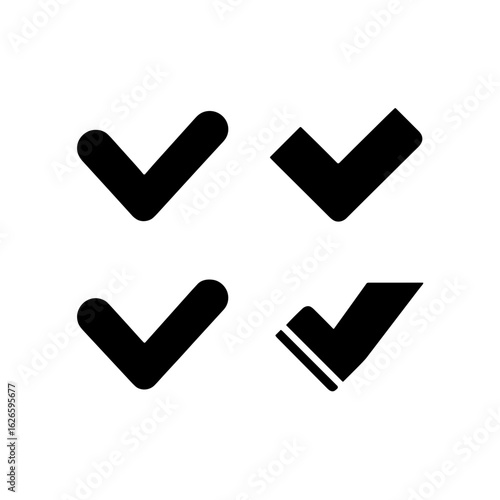 Checkmark icons in various styles.