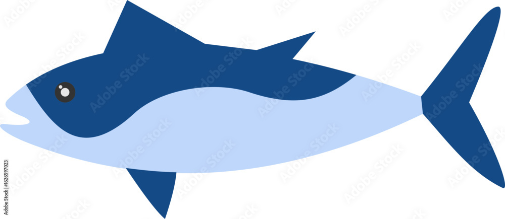 Obraz premium Fish Flat Illustration