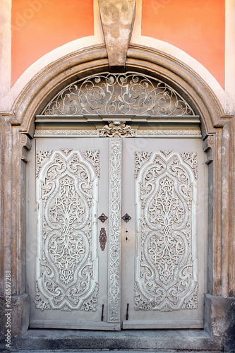 Wallpaper Mural Old ornamental entrance door to a house in Poland Torontodigital.ca