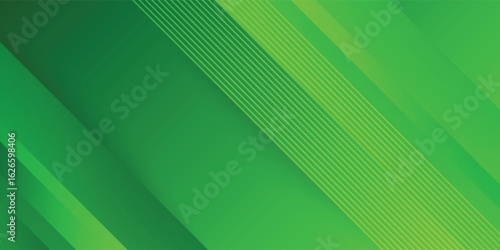 Modern green abstract background. Overlaping shape composition