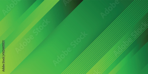 Abstract green sporty background template vector with shiny lines and lights. Green background with strong pattern design.Eps10 vector
