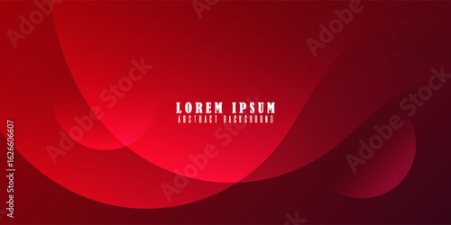 Red gradient wavy background. Vector eps 10