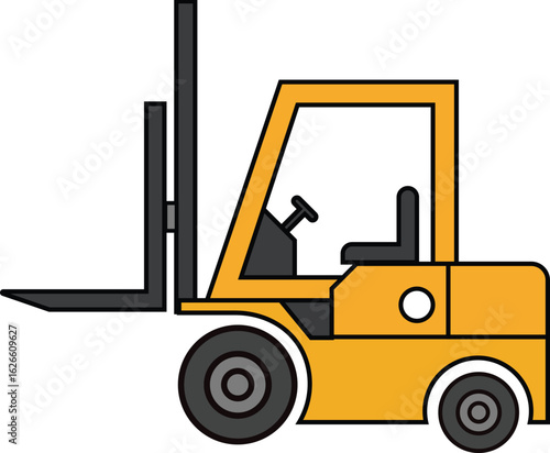 Mini forklift vehicle for moving objects  