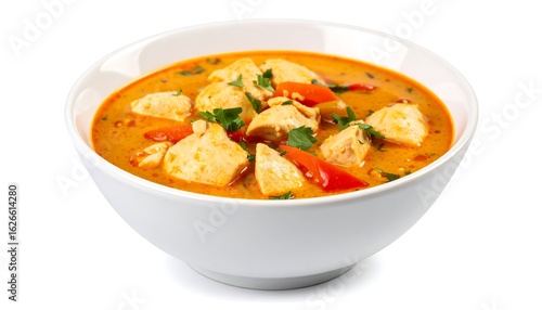 Wallpaper Mural Creamy chicken curry in a white bowl Torontodigital.ca