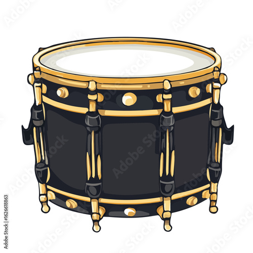 2D flat vector illustration of a Marching Drum Harness in icon style, isolated on white background
