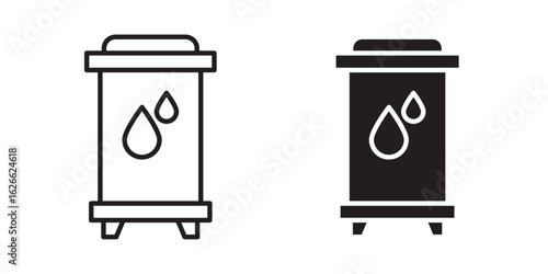 Water tank icon, outline style icon for web site or mobile app, vector graphics