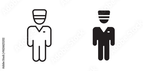 Valet icon, outline style icon for web site or mobile app, vector graphics