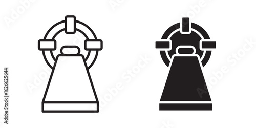 Tomography icon, outline style icon for web site or mobile app, vector graphics