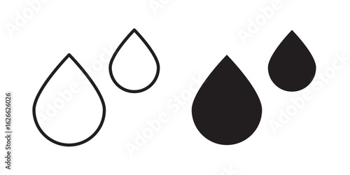 Tear drop icon, outline style icon for web site or mobile app, vector graphics